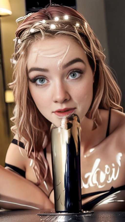 huge thighs, tiny waist,hyper-realistic,lips,opened mouth,hyper-realistic,standing turned around,big lips,light freckles on face, lipstick,white skin,small breasts, red hair,sexy dress,huge thighs,skinny,big ass,long hair,wearing glasses