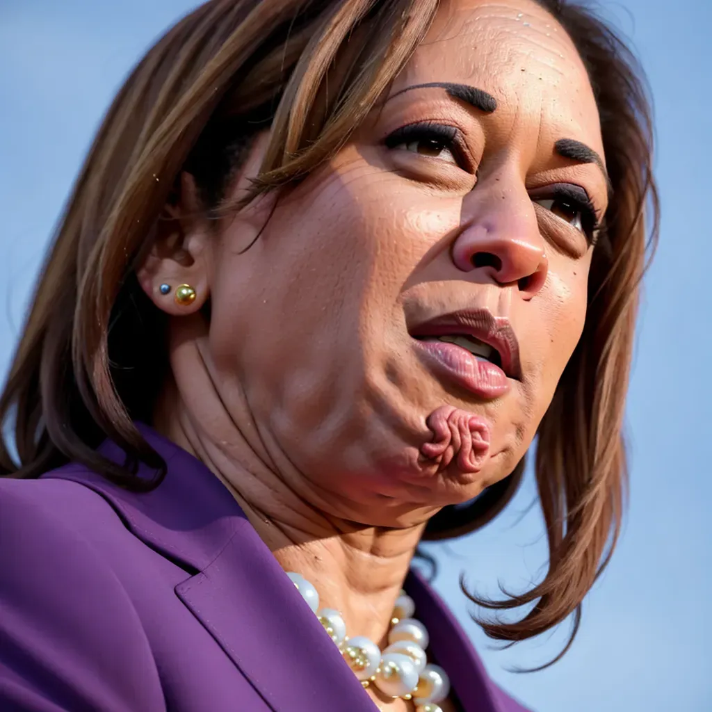 beautiful, masterpiece, best quality, extremely detailed face, kamala harris, 1girl, 1boy