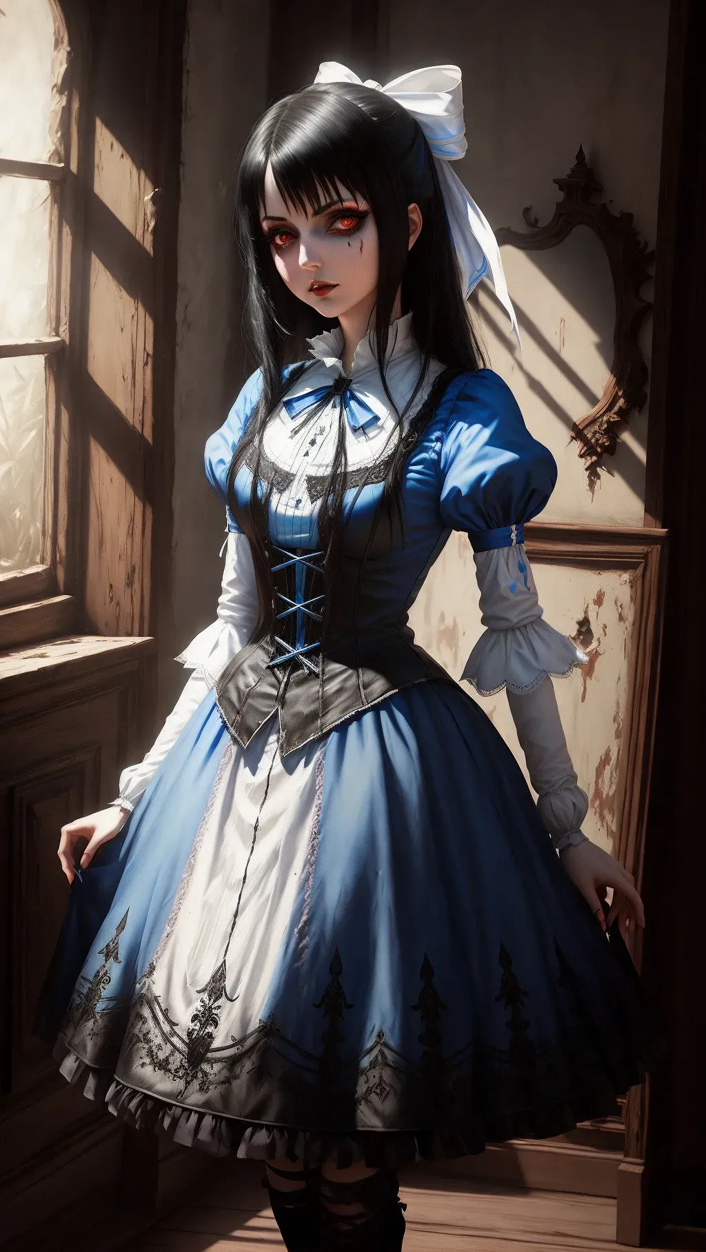 Vintage Gothic Alice Madness Returns Dress Style Digital Painting ·  Creative Fabrica