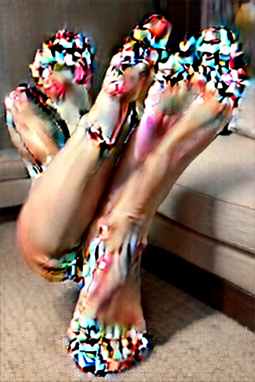 Hot babe shows the soles of her feet, foot fetish, soles, toes, bare foot.