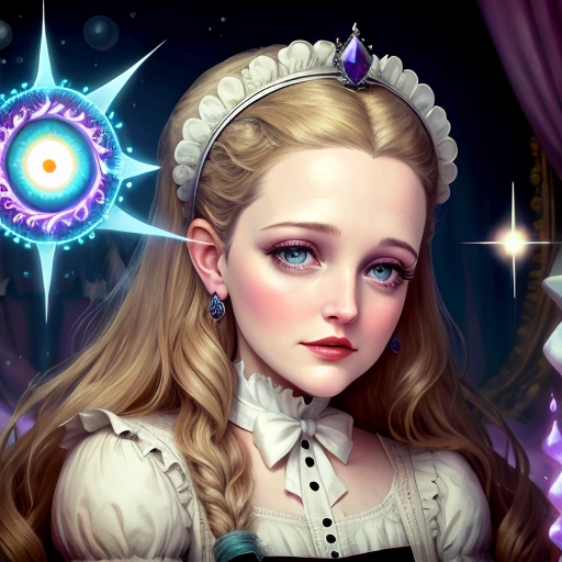 Princess Drew Barrymore, (((sleepy))), (((hypnotized by magic spell))), Victorian era, half-lidded eyes