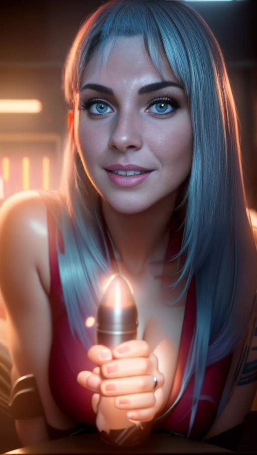 a photo shot of,scarlett johansson,wearing cowboy clothes,kneeing,at the convenient store,big breasts,five fingers per hand,fishtail hair,gorgeous face,beautiful lips,blue eyes,curved eyebrows,curved eyelid,pale skin,joyful,tattoo,cinematic lighting,cgsociety,unreal engine,ultra realistic,studio lighting