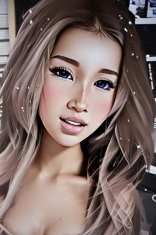 ((Pokimane)), nude, heavy inspiration from image, realistic, photorealism