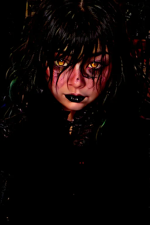 crying goth girl, graveyard, high resolution, tears, yellow eyes