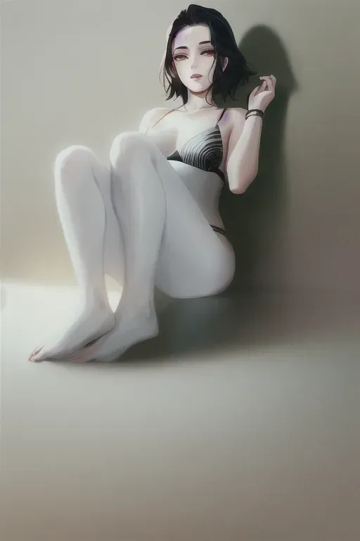 1girl , feudal japan , edo period , night , japanese , highres , short hair, dark hair, black hair, green eyes , almond shaped eyes , thin lips , parted lips, solo, ((masterpiece)),photo referenced::5, pale skin, tenchu, kunoichi, professional, ultra high res, kuugire, stealth, soft feminine facial features, button nose, 25 years old, seductive look, arrogant look, sinister look, detailed face, detailed eyes, dark kimono,