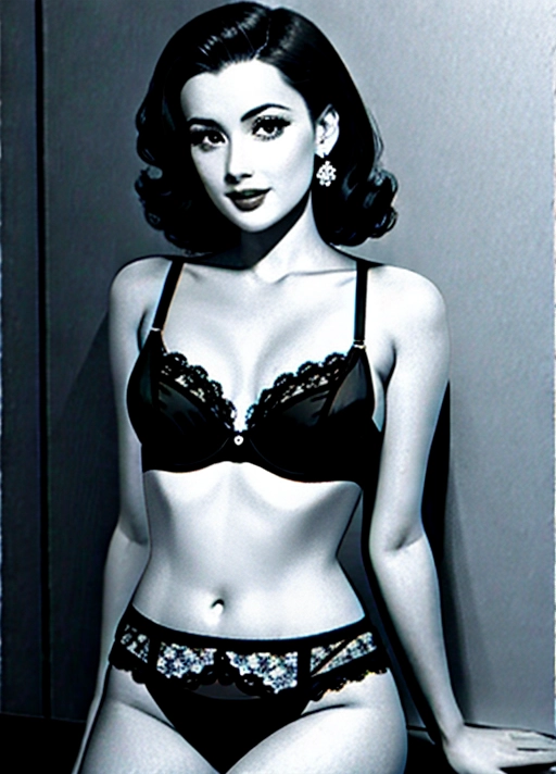 ((Stylish black and white film-photograph)),
(sexy 1940s 1950s vintage pinup),
1940s 1950s vintage porn,
Kinky vintage lingerie,
vintage bra, bullet bra, cupless bra,
Crotchless panties,
Translucent lingerie,
Red lips,
pointed breasts, conical tits,
(exposed detailed nipples),
(visible detailed pussy),
((photorealistic)), (filigree),
Kinky,
active scene, active pose, active sex,
various positions,
looking directly at camera,
Making eye contact with viewer,
Engaging and enticing the viewer,