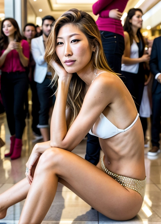 (skinny naked youth glamorous Dichen Lachman:1.21),
(sitting on floor, in mall, in crowd:1.2),
(accurate face, photorealistic face,perfect face,detailed face:1.27),(crowd:1.44),
(face close up:1.21), <lora:dpmg_add_detail:0.2>,
uncensored,
HDR, UHD, 64K,
Highly detailed,
Studio lighting,
Professional,
Unreal engine,
Vivid Colors,
Bokeh