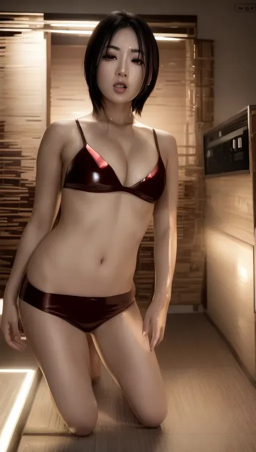 1girl, full body, detailed face::5, beautiful::5, attractive::5, sexy::5, flawless::5, shapely::5, sensual, dirty::5, fatal, lethal, deadly, hurt::5, bruised::5, feudal japan::5, japanese , seductive, surprised, startled, stunned, attacked, ambushed, assaulted, frightened, terrified, alarmed, scared, spooked, panicked, fearful, terrorised, moody lighting::5, night::5, short hair, dark hair, black hair, parted hair, almond shaped eyes, eyes open::5, eyes wide::5, eyes wide open::5, thin lips, solo , masterpiece, ultra high res, professional, photo referenced::5, 23 years old, young adult::5, slim, pale skin, kimono, dark red kimono, saliva, saliva dripping, summer, thin clothing, sweat, sweaty skin, shiny skin, purple eyeliner, small breasts::5, pain::5, head tilt, mouth open, mouth agape, parted lips, bending, bent, 1 character, bags under eyes, feet, foot, dorsal, bare feet, barefoot,