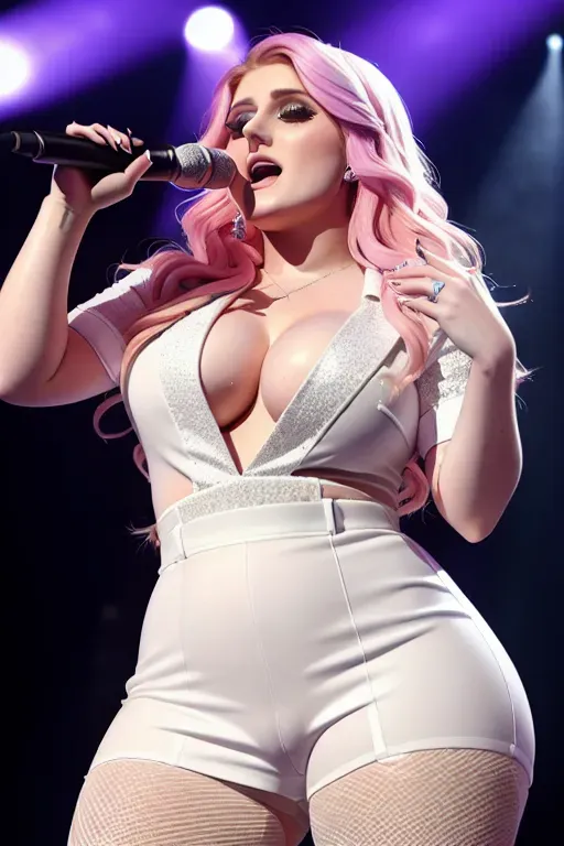 Dopamine Girl A K Resolution Photo Shot Of Meghan Trainor Singing On