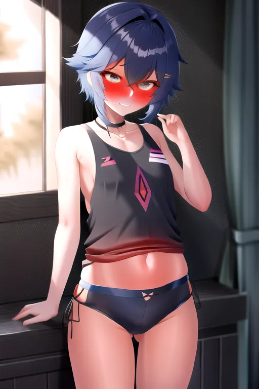 tomboy <lora:red_tint_face:1> <lora:dpmg_round_glasses:1>
