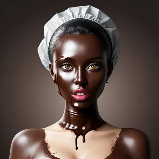 woman turned into chocolate