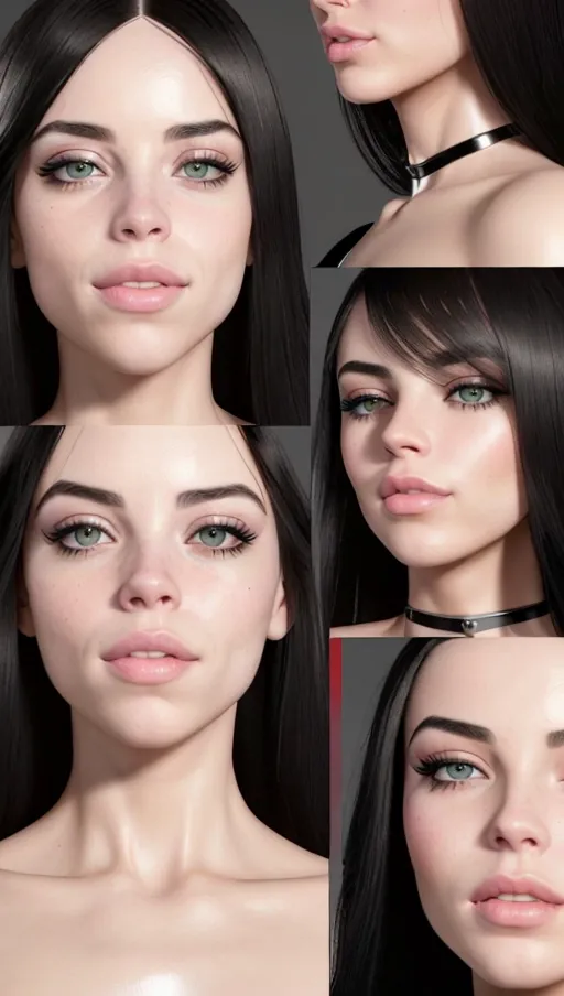 a 8k high detail photo full body shot of,Billie Eilish ,Collect a large database of high-quality reference images of busty bimbo Billie Eilish Preprocess the reference images to enhance their quality and prepare them for use in the AI model Train the Stable Diffusion AI model using the preprocessed reference images The model should be trained to generate images of human beings that are anatomically accurate and photo-realistic, Implement a conditional random field CRF to improve the stability of the generated images Use a feature matching algorithm to compare the generated images to the reference images and identify areas for improvement The algorithm should be trained to identify differences in anatomy, texture, and lighting, Incorporate a texture synthesis algorithm to apply skin texture to the generated images Use a physics engine to simulate realistic body movement and positioning Use a rendering engine to create the final images The rendering engine should be capable of producing high-quality, photo-realistic images with accurate lighting and shading, Use a human evaluator to assess the accuracy and realism of the generated images Use a generative adversarial network GAN to generate additional images and refine the Stable Diffusion AI model using the above prompts, Create a photograph full body image of busty bimbo Billie Eilish , This photo image must be an ultra-perfect photograph style, ultra photorealistic photo style , image shows ultra perfect female pussy detail and anatomy of busty bimbo Billie Eilish, image shows ultra perfect female pussy detail and anatomy , extreme photorealistic detail and anatomy, image shows ultra perfect breasts and nipples, image shows ultra perfect pussy detail sharpness, image shows ultra perfect breast skin texture and color, no part of image looks like it is not a perfectly real photograph taken with a High resolution digital camera, image shows extreme ultra perfect natural lifelike qualities and detail, image shows ultra perfect lifelike detail, an ultra-perfect photograph image, with ultra perfect maximum-photorealistic-photorealism-hardcore-porn-photograph style , image shows ultra detailed and ultra fine skin texture, ultra fine image sharpness, ultra fine image detail, ultra-high image resolution, image is as ultra realistic as physically possible, ultra fine skin texture detail, image shows ultra perfect depiction of human anatomy, image shows ultra perfect skin tones, Image shows ultra perfect lip texture detail and sharpness, image shows ultra perfect breast and nipple detail and sharpness, image shows ultra perfect hair texture and sharpness and detail, Maximum photorealistic lifelike photograph style image of , with Maximum photographic life-like detail ,maximum photo-reality, ultra perfect maximum texture detail and accuracy, maximum true to life image quality, maximum resolution, Big beautiful round perfect breasts, sillicone implant breasts, perfect breasts,extremely realistic, high detail,(((must show full frame))),raven black and vivid green hair, (((tied up with red rope))), shibari, BDSM, rope bondage, handcuffs, chain bondage, bondage fetish, (((wearing extremely tight black latex outfit , (((excessive amount of zips))), lots of buckles, zips undone, shiny,))) wet pussy , wet skin, (((multiple poses singing on stage in concert))) ,(((multiple angles, from above, from below, close up, wide shot))(((must show cum on face)), members of the public taking photos, ((public sex fetish)) ,very big platform high heel shoes,big breasts,five slender fingers ,silky hair ,beautiful face ,beautiful lips,big brown eyes,curved eyebrows,curved eyelid,pale skin,satisfaction,ultra realistic,smooth,8k,studio lighting,surreal