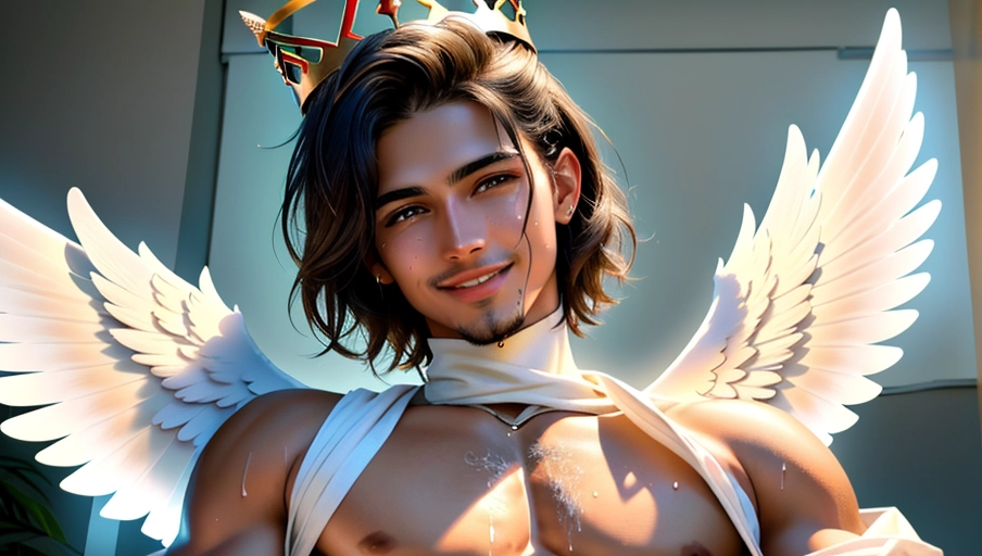 a 8k high detailed photo of body shot
straight male
(((Covered with clothes)))
Ultra Detailed
Best Quality
Most Detailed
((Angel
Wings))
Angelic
Lighting
Love
Hope
Magic casting
Crown
Smiling
King
happy
Glory
Warrior
Angels
Angelics
Positivity
Happiness
ecstasy
enraptured
sweaty
saving
God
Royalty
Morality
Goodness
True Good
Power
Force
Authority
Ethical
Saviour
orgasm face
Halo
short Hair
Always and Forever Sentimental
in heat
hot ultra
hot
best
best lighting
tantric
Neutral
Brilliant
Logical
Compassionate
Perfect
Perfection
Exciting
Integrity
Winged
Courage
Purity
Harmony
Beauty mark on upper lip
((masculine))