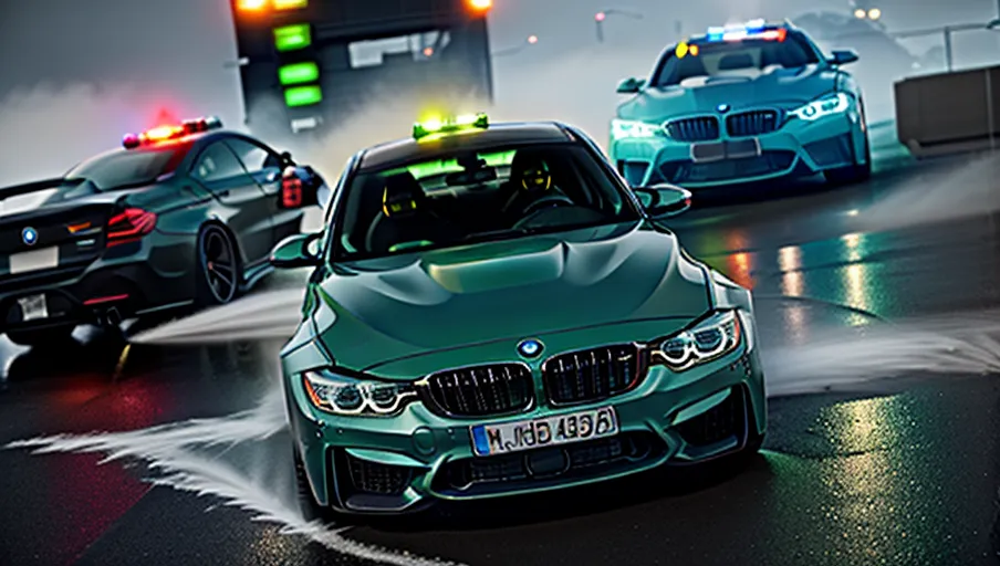 Dopamine Girl subject. the car arrives headon in the air (speed and