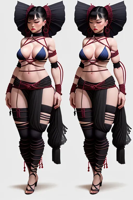 shibari character design concept