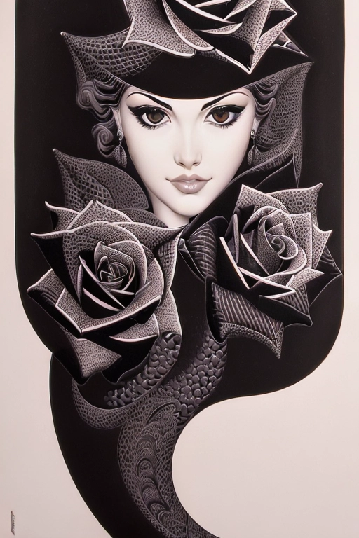 ((((Erotic abstract art by Escher bad-girl art full color lithograph illustration)))), ((full color)), extreme closeup pov navel, sniffing a black rose, gorgeous young nude redhead woman, completely naked, beautiful face, (sexually aroused smile), ((alluring smile)), (((seductive expression))),((((flirting)))), beautiful eyes, ((((looking at me)))),(((looking into my eyes))), ((legs spread open)) ,(((showing pussy))),((looking at viewer)), in a rose garden full of black roses,