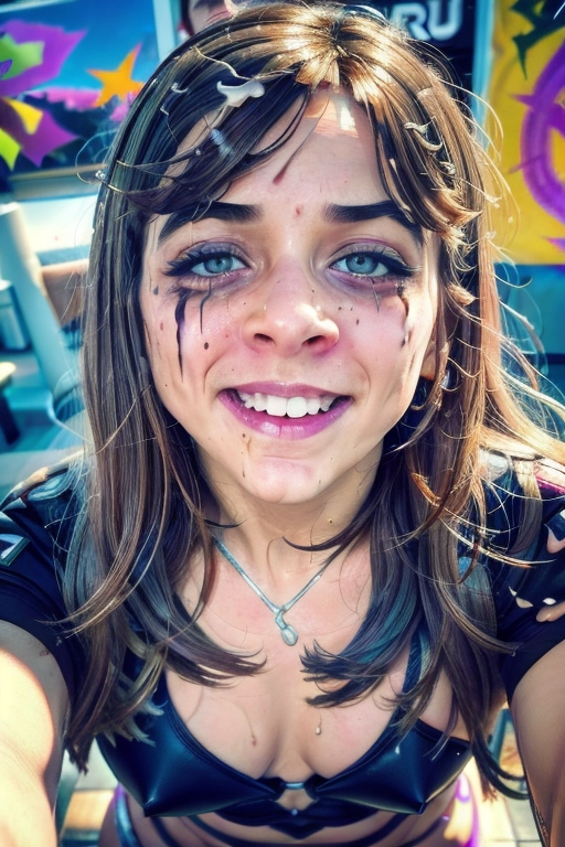 <lora:PN7xrGpnVMg_Jenelle:0.9>, (Hypnotized), (photo realistic:1.37), (magazine photoshoot), glistening skin, fair skin, pale skin, (detailed skin texture, goosebumps), (((brown hair, mussed hair))), ((perfect lips)),
((looking straight up at camera)), (in a night club, wearing a tiny_bikini), (big wide smile), ((wet sticky face)), ((smeared makeup, ruined makeup, dpmg_runny_makeup_v1:1.3)), ((thick cum leaking from her mouth, cum facial, vile cum)), ((((dpmg_face_cum_v1:1)))),
realistic colors,
natural lighting,
(best quality), <lora:dpmg_add_detail:0.3>, beautiful,(high resolution), (((masterpiece))), (uhd), (8k),