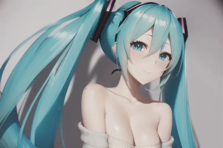 Hatsune Miku sweater suggestive