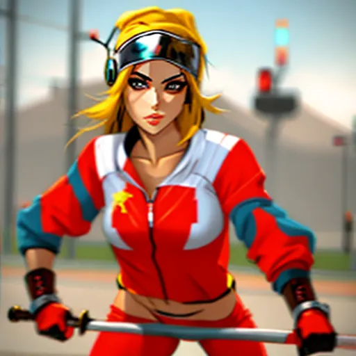 Cute girl in bandit apparel spreading legs