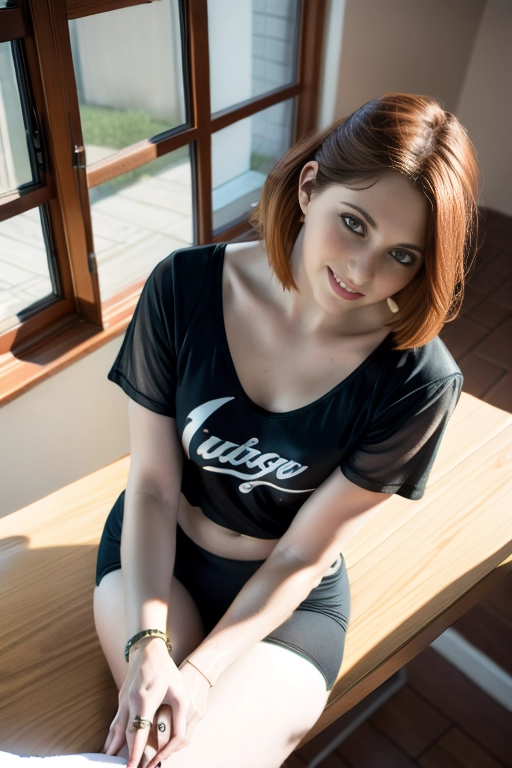 (Hypnotized), (photo realistic:1.37), (magazine photoshoot), <lora:PN7xrGpnVMg_Caitlin:0.9>, (female, fit), ((small waist, wide hips, thick thighs)), (small breasts:1.4)), glistening skin, fair skin, pale skin, ((auburn hair, short cropped hair, pixie hair, messy hair))), (college dorm room, nighttime), ((big wide smile)), (dark lighting), (she is wearing (tiny_tshirt), (((she is sitting at a table, pov handjob, man patting her head, <lora:headpat:1>)))
(best quality), <lora:dpmg_add_detail:0.5>, beautiful,(high resolution), (((masterpiece))), (uhd), (8k),