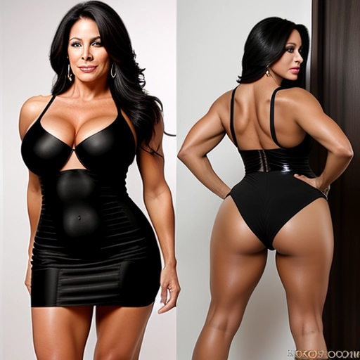 a professional photograph of a cute and fit 45 year old latina model
model is short and has an hourglass figure
model has long thick black hair
model has large heavy natural breasts
model has wide hips with a round muscular ass
model has a slim waist
model is wearing high heels