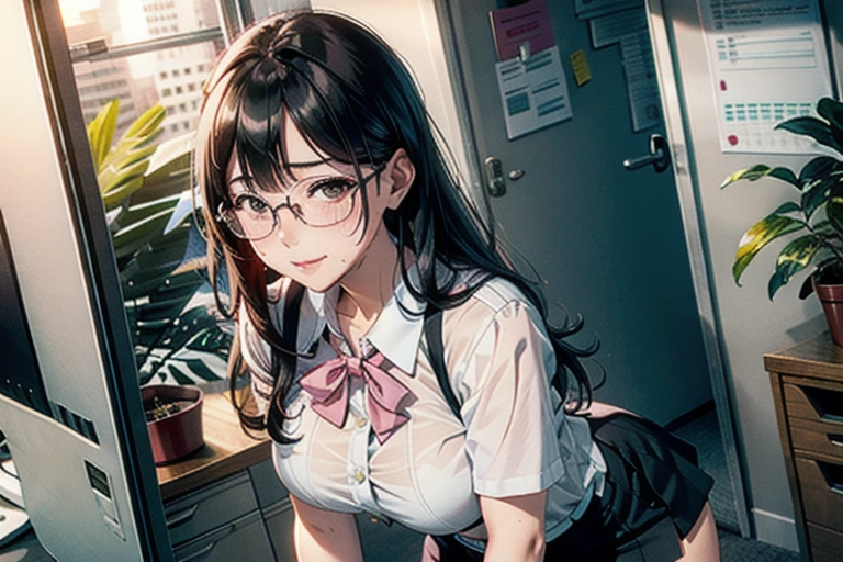 establishing shot, (((loose office attire, pink blouse, cream mini skirt))), slim curvy, eurasian woman, (hyper-realistic face:1.3), 32k uhd --ar 9:16 --stylize 750 --v 6, realistic,((((solo)))), nudity, (((long straight black hair))), (small breasts:1), breasts focus, wet skin, lips, perfect-hard-nipples, solo_focus, eye-contact, lifted cream mini skirt uncensored, ((torn office attire)), wearing glasses,
background outdoor park, sweaty, (((exhausted))),uncensored,
<lora:dpmg_add_detail:0.5>, (best quality),
beautiful, (((masterpiece))),(high resolution), (uhd), (8k),
sensual shy smile, ahegao,