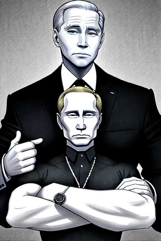 Putin in a big male orgy with Biden and Trump