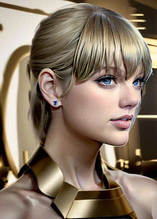 Dopamine Girl Taylor Swift Completely Naked Fringes With Front Bangs Beautiful Eyes 