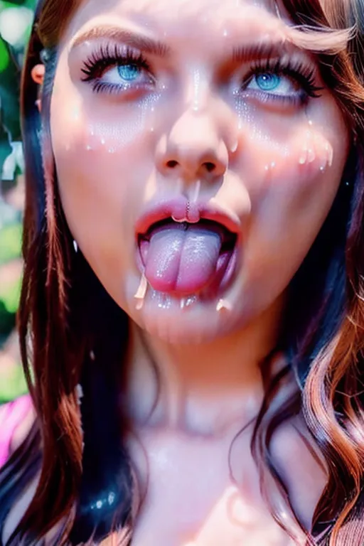 <lora:dpmg_ahegao:0.9>, Taylor Swift, (closeup),full body, eyelashes, woman,ahegao,((bukkake,facial,cum)), parted lips,(shiny skin:1.1),blush,(outdoors), photo referenced,best quality, ultra high res, (photorealistic:1.4), (detailed face and eyes),realcumAI, Style-Moana, (cum dripping off tongue:1.5)