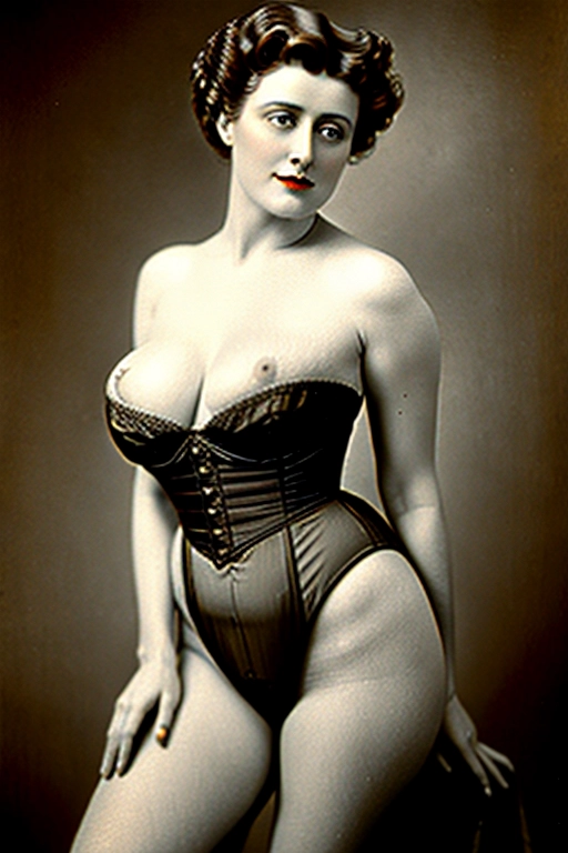 Gibson girl cum shot