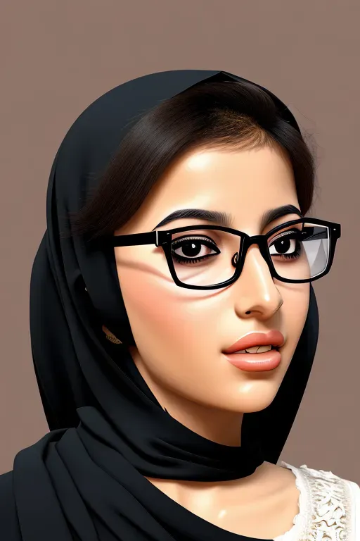 arabic girl with glasses