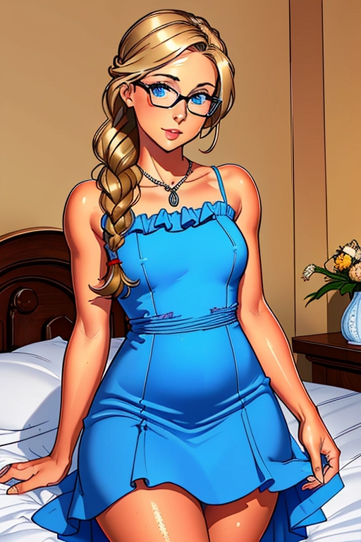 My best friend is a cute Christian lady, 30 years of age, mom, offspring of a pastor, wife of a deacon, sexy, submissive, half naked, dark blonde hair, hair is braided, Emily Beth Rickards, blue eyes, thick frame glasses, slim figure, small perky breasts, thin waist, curvy hips, thicc ass, full thighs, thigh gap, wearing a modest pink easter sunday dress with frills, she is holding the hem of her dress up, naked wet aroused clit, naked aroused vagina, naked throbbing brown anus, crawling on my bedroom floor, presenting me her ass, showing off her ass, just beside the bed, begging, needing my cock, wanting to bear my seed, ((high definition)), ((4k quality)), ((excellent lighting)), ((great shading)), ((pristine detail)), ((really clear picture)), ((beautiful vibrant colors)), ((accurate at lower prompt guidence)), ((ultra realistic)), (((five fingers per hand))), (((two arms per person))), (((two legs per person))), (((two hands per person))), (((two feet per person))), ((((100 percent according to prompt))))