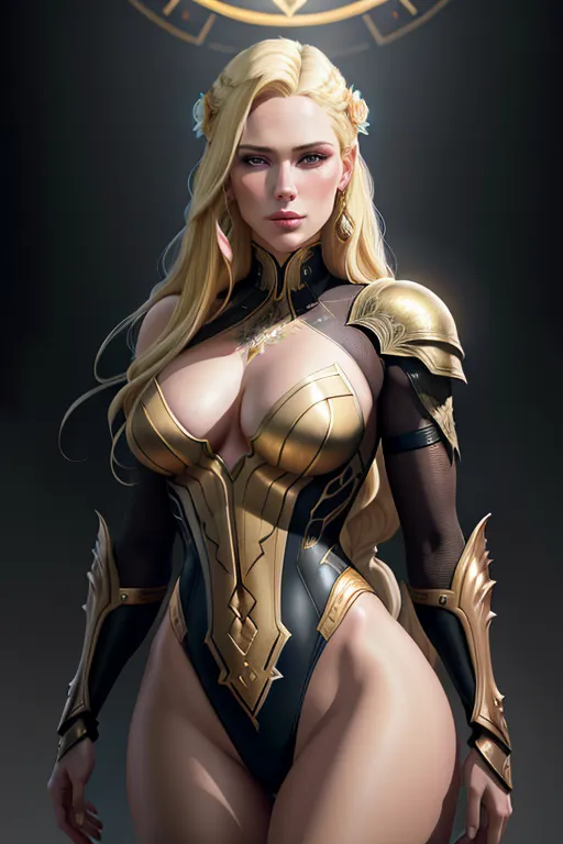 Renaissance dystopian Flower Arrangement Deep Colors Artposter Intricate Art-Deco elements of the Mythological, Ultra Detailed portrait of a Young Zara phillips, ((accurate face)), (((blonde hair))), wearing leotard, resolution concept art by Greg Rutkowski, Artgerm, WLOP, Alphonse Mucha dynamic lighting hyperdetailed intricately detailed Splash art trending on Artstation triadic colors Unreal Engine 5 volumetric lighting