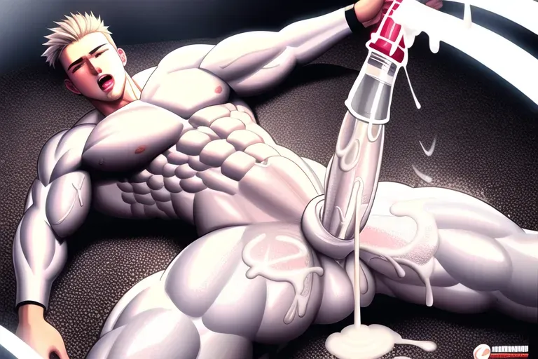 covered in cum, semen, sperm, jizz, cumshot, huge load, extreme amounts of semen, photorealistic semen, wet, thick cum, sticky cum, guy, abs, huge cock, stretched gay ass,painful, huge cock, gay, guy , man covered in cum, guy getting fucked