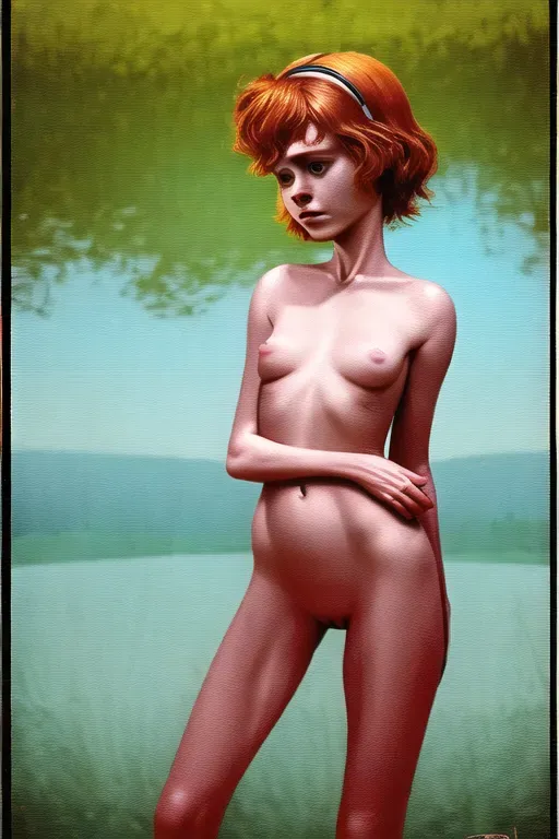 A digital painting of sophia lillis nude