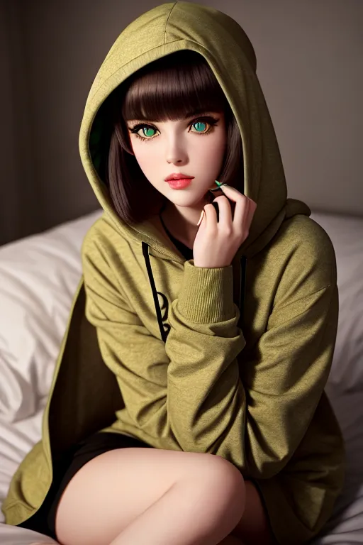 Dopamine Girl A Photograph Of A Young Actress Wearing Hoodie On The