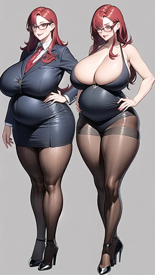 Dark red hair, sexy glasses,Sexy women,
sexy teacher, classroom background ,big boobs,pregnant gigantic belly,fat belly and fat boobs,weight gain, weight gain big belly, gigantic fat belly,fat belly ,huge pumped up belly, nylon Socks, black high heels boots, nude boobs, a huge massive belly 2 times the size of the person, ((before and after weight gain)) ,<lora:dpmg_pov_Big_fat_belly:1> ,