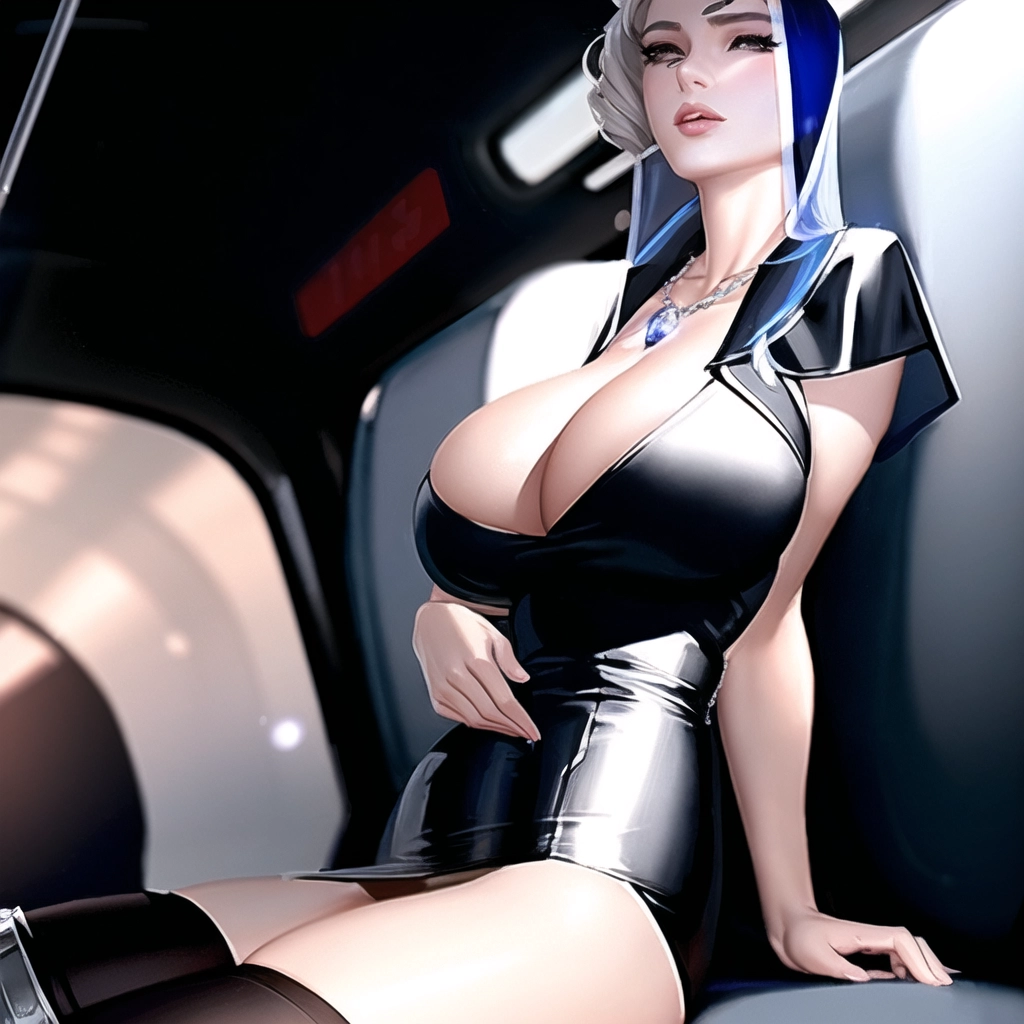 a digital art of,elsa,wearing priest clothes,kneeing,in the bus,big breasts,five fingers per hand,undercut hair,beautiful face,beautiful lips,black eyes,curved eyebrows,curved eyelid,smooth skin,wearing necklace,sharp focus,cgsociety,professional,surreal,highly detailed
