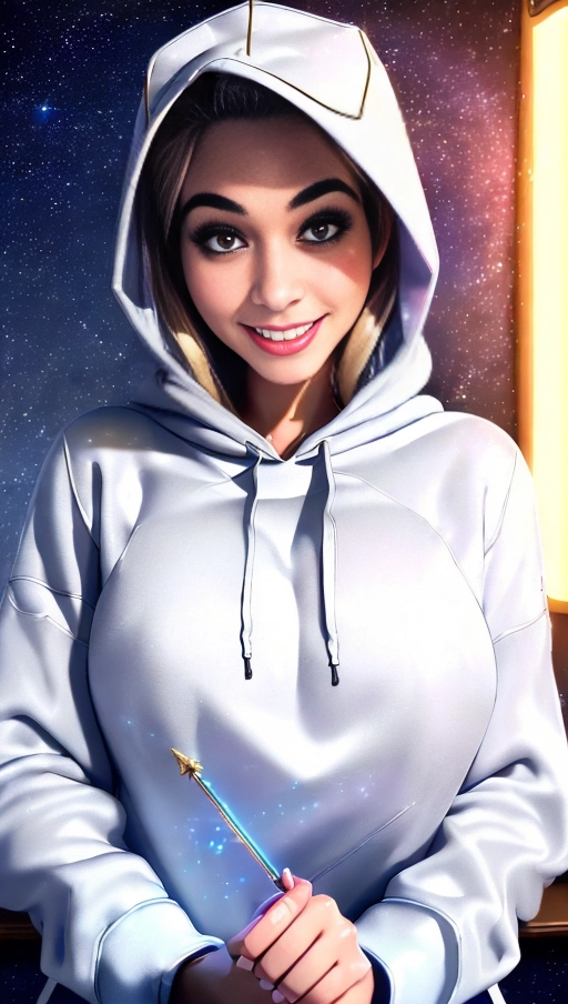 a 64k high detail photo full portrait,
Most Detailed,
HDR,
Professional,
Standing in a Armored hoodie,
Perfect tits,
five slender fingers,
silky hair,
Beautiful face,
beautiful lips,
curved eyebrows,
curved eyelid,
pale skin,
satisfaction,
tattoo,
ultra realistic,
smooth,
8k,
studio lighting,
surreal,
Angel Wings,
(((Angelic Lighting))),
Love,
Hope,
((Magic casting)),
(Magic)
Crown,
Smiling,
Queen,
happy,
Glory,
Warrior,
Angels,
Angelics,
(((with clothing))),
((((Has clothing on))))
(((Covered with clothes)))
((((Has Clothes))))
(((military))),
Positivity,
(((((Happiness))))),
(((((Happy)))))
enjoyment,
delight,
jubilant,
elated,
ecstasy,
((enraptured)),
sweaty,
saving,
God,
Royalty,
Morality,
Goodness,
True Good
Whatever Else need be written here in the ways that my proxy relayed, ((((Best)))), (Hope), (((Cinematic))), ((in Armored hoodie)), not naked, non-nude, Armored Hoodie, ((God Technology))