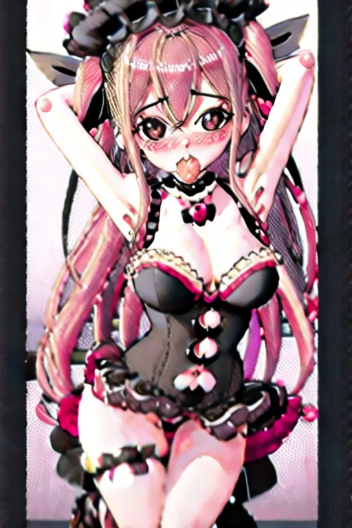 Best quality, 8k, a realistic photo of Pokimane fully nude, perfect breasts, small breasts, large cute eyes, sexy seduced look, proper anatomy, (((dpmg_awaitingtongue_v1))), very high angle shot, (((blushing)))