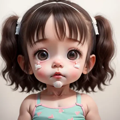 (small child), diaper, ((accurate anatomy)), ((detailed face))