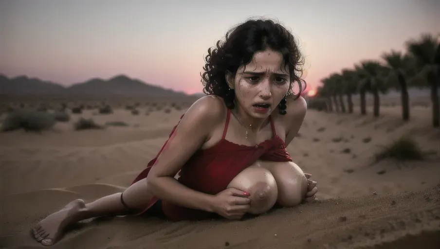 ultra realistic and violent, captive Tonantzin Esparza is being pinned flat on her back and brutally raped, 21 year-old Tonantzin Esparza is sobbing and begging for you to stop raping her, small boobs forcibly revealed, she has a facial expression of complete humiliation as this is the most traumatic experience of her life, she is so ashamed, intricate highly detailed photo ultra realistic life-like extremely realistic sharp focus on her slender feminine feet, 4k image, ultra realistic depiction of a brutal rape,rape of a barefoot migrant woman, beautiful face, images must show her beautiful bare feet, only five toes on each sexy foot, female face and feet must have absolute life-like precision, kidnapped migrant woman, red knees abused face groped breasts, she is sad and frustrated and scared, she wants you to stop, dark skin hook nose curly hair, she does not like you right now, she hates the feeling of your dick in her, shame her, she has no dignity left