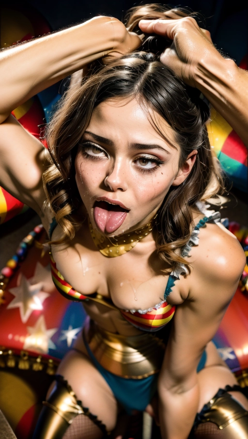 <lora:KpxWkLqox25_Omg_Mag:0.25>,
<lora:KpxWkLqox25_Ella_Purnell:0.75>
, <lora:dpmg_round_glasses:1>, just had really messy rough sex, dark black hair, (((wearing sexy circus costume:1.5)))
, ((best quality)), <lora:dpmg_add_detail:0.5>, beautiful,(high resolution), (((masterpiece))), (uhd), (8k), ((sharp focus)), <lora:plVOer6ObyM_epiCRealismHelper:1> , <lora:bukkake:1> , dpmg_runny_makeup_v1 , ((dpmg_face_cum_v1:1.0)) , <lora:headpat:1>, dpmg_pov_missionary_v1 , dpmg_awaitingtongue_v1 , <lora:dpmg_licking:1>
