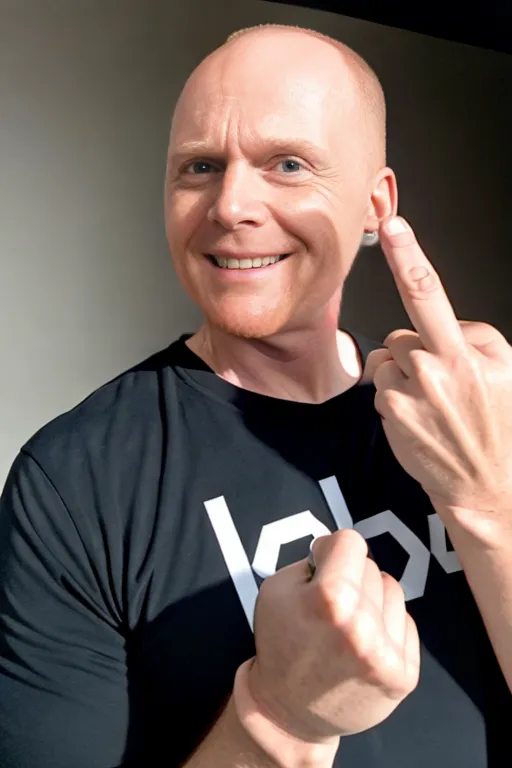 Dopamine Girl A High Resolution Medium Photo Of Bill Burr Giving The Middle Finger Flipping 5576