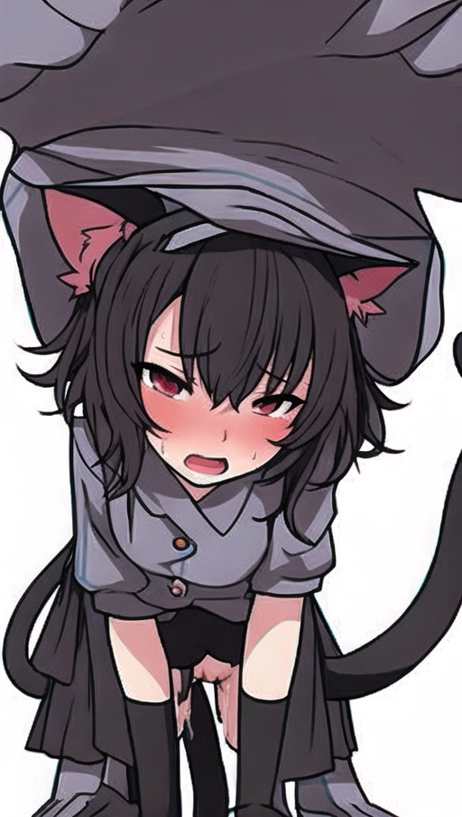 best quality, 1girl, nsfw, sex, sweat, pussy juice, cat girl, open mouth, detailed background, tail plug