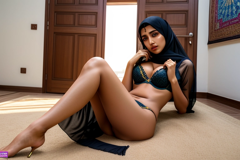 HDR, UHD, 64K, Highly detailed, Professional,
realistic, Best quality, detailed face,
pakistani girl, Long shot, full body view,
tanned skin, perfect tits, black bra,
hijab, orgasm, beautiful,
moaning face