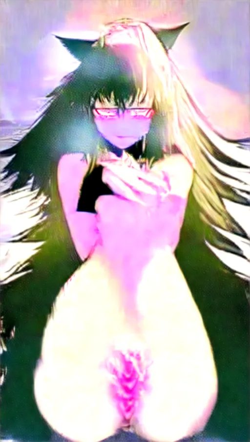 long black haired, nsfw, laying on her back on a bed, after sex, ((((with legs spread revealing her vagina)))), <lora:red_lines_face:1>, <<<lora:dpmg_fingering:2>>>, (fluffy black wolf ears), ((fluffy black wolf tail)), anime, smol, cute, wolf, anthro, pussy juice, creampie, naked, seductive smile, accurate fingers,