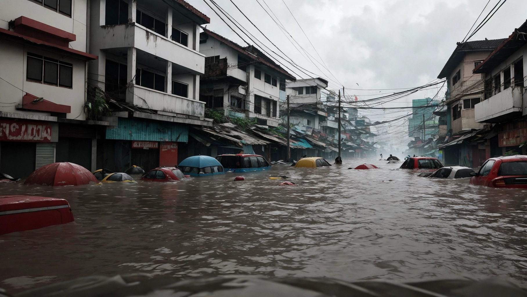 Dopamine Girl - Photo of Jakarta Glodok area being submerged under two ...