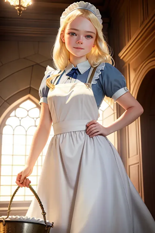 Dopamine Girl Aurora Doing Chores In A Castle Disney Princess Elle