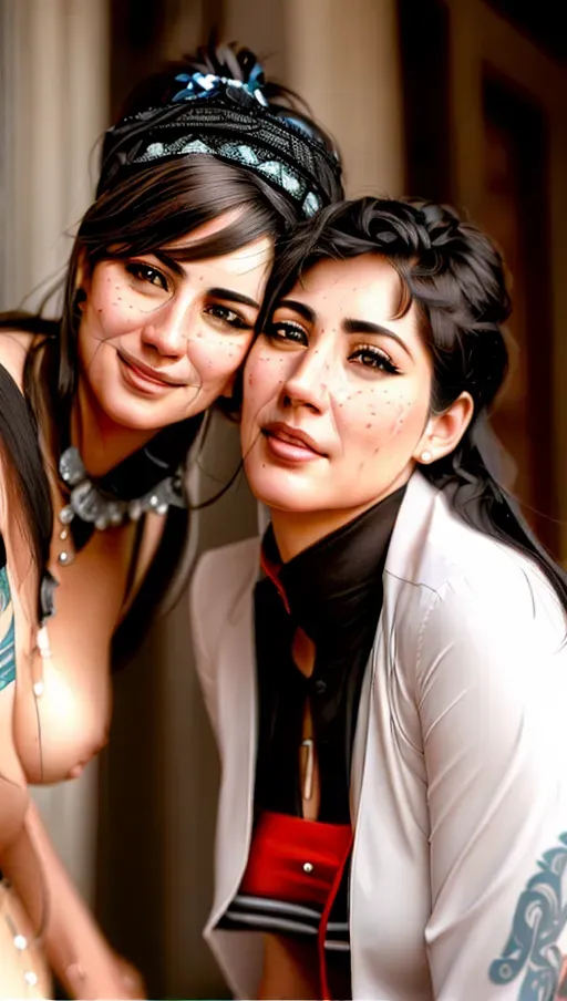 ((((detailed faces)))), lesbian teasing